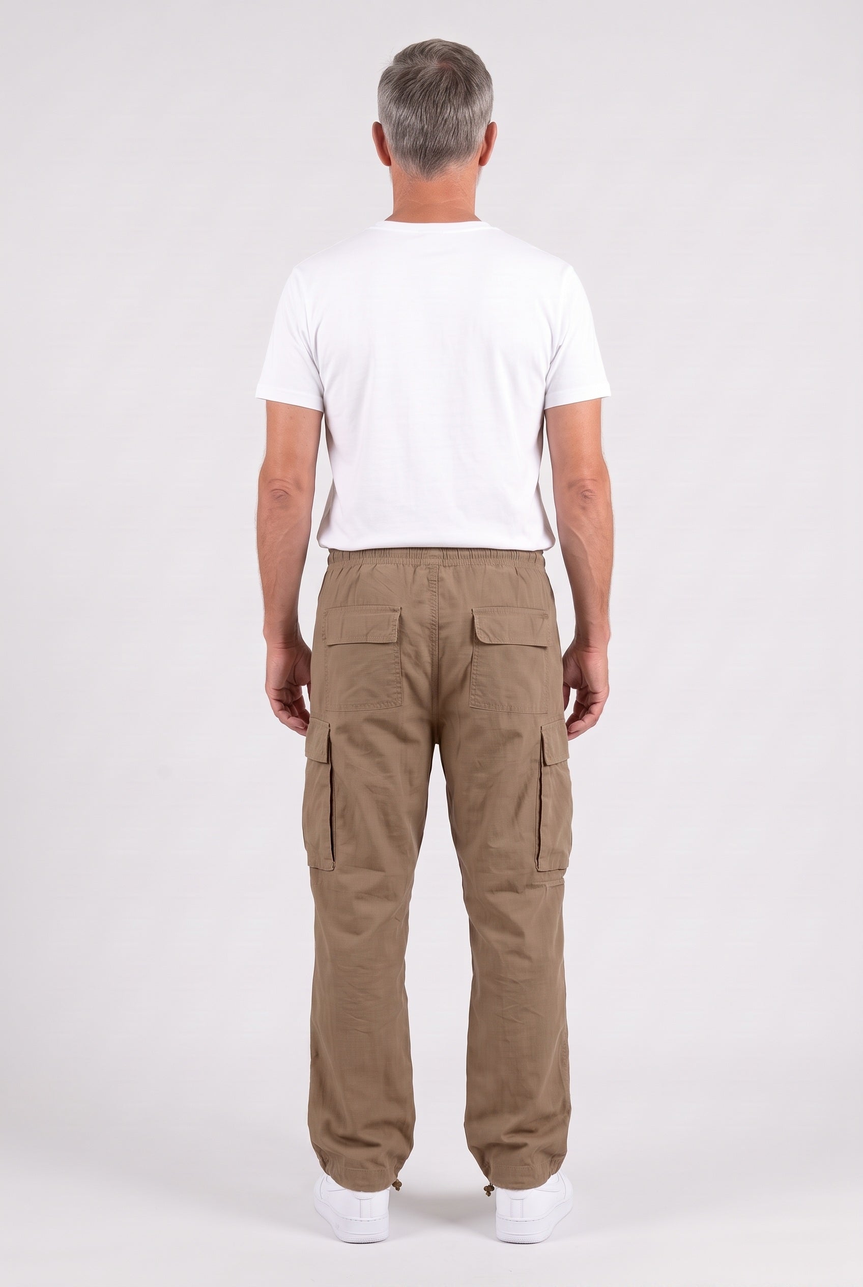 Men's Cargo Pants | Drawstring Waist Relaxed Fit - 3