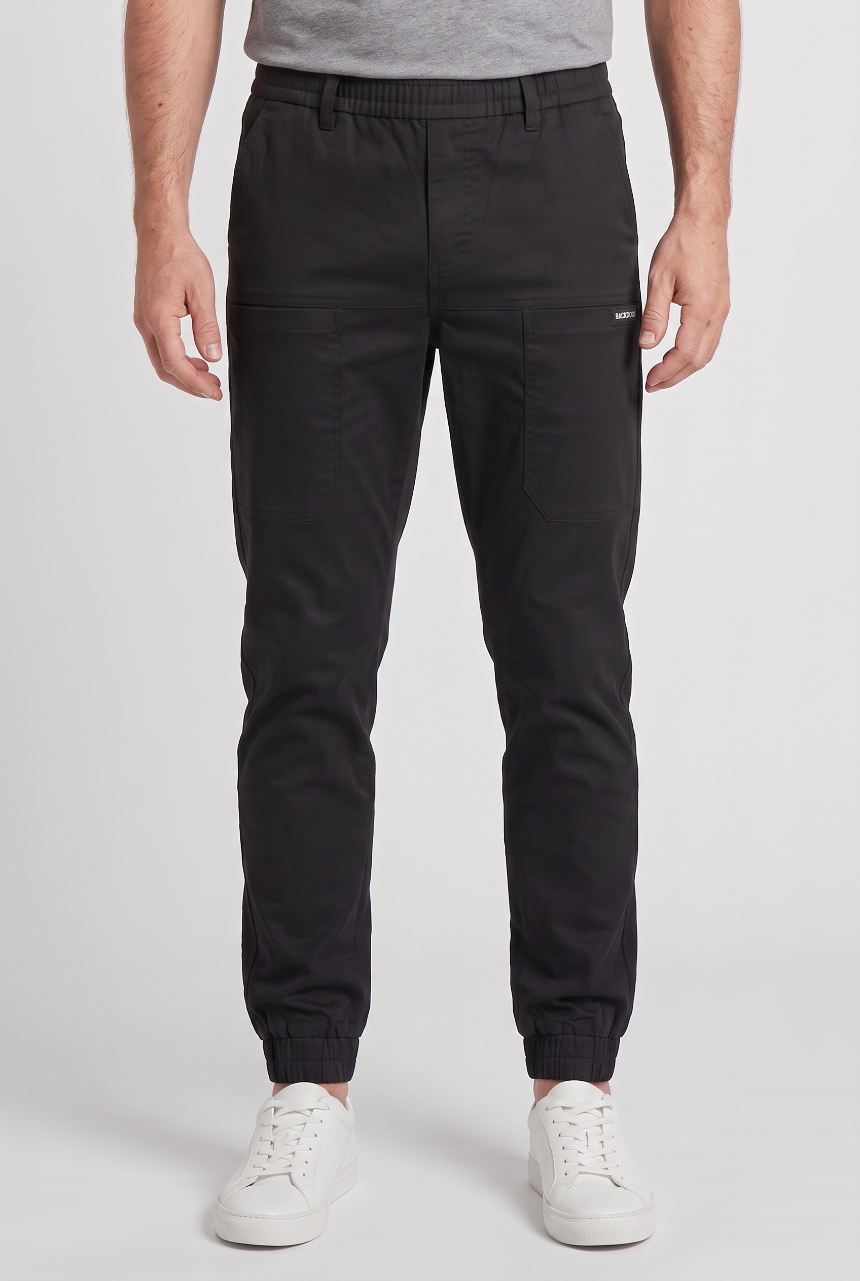 Men's Cargo Pants | Tapered Leg Elastic Waistband - 1