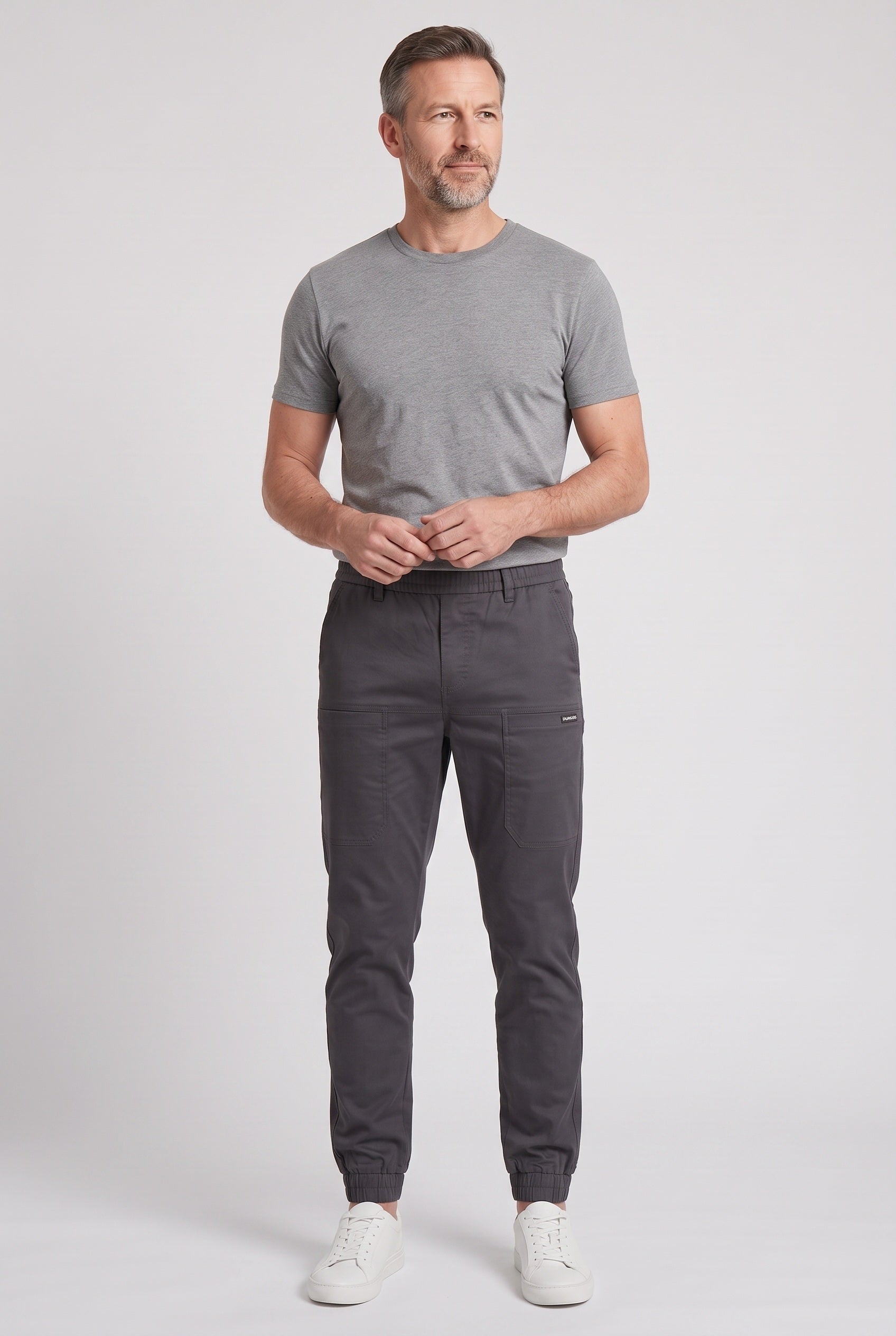 Men's Cargo Pants | Tapered Leg Elastic Waistband - 5