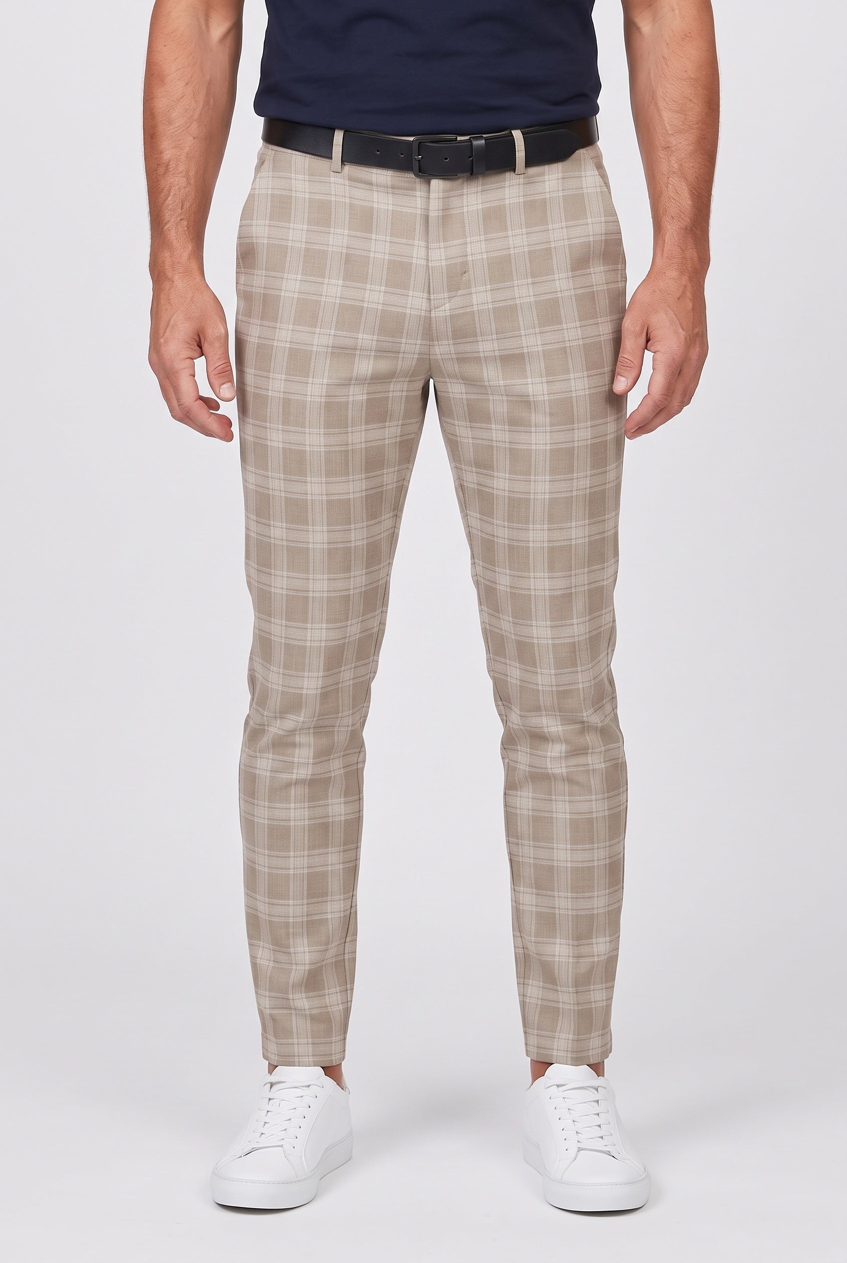 Men's Chino Pants | Slim Fit Check Pattern - 1
