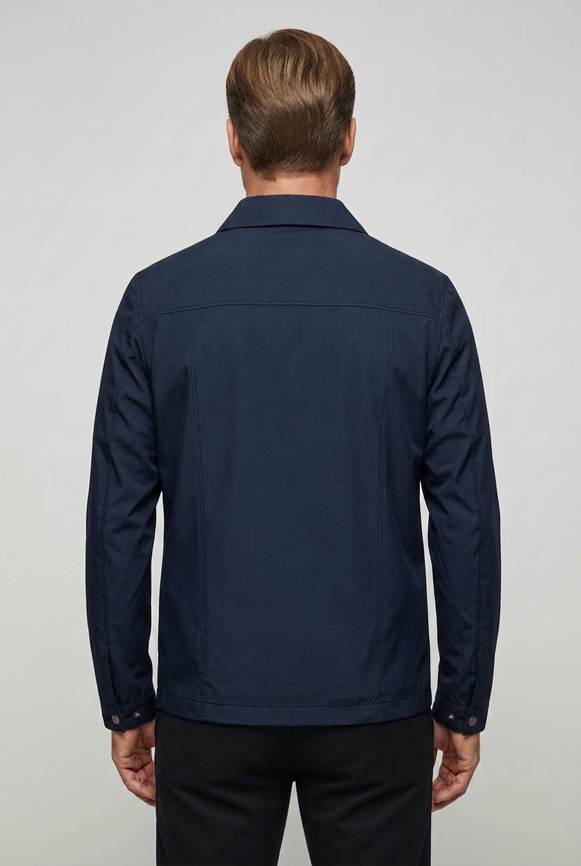 Men's Jacket | Harrington Zip Front Check Lining - 2