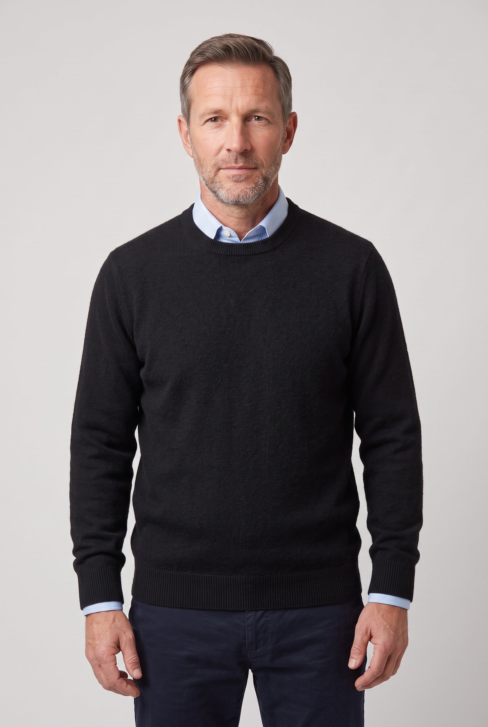 Men's Knit Sweater | Fine Gauge Crew or V Neck - 1