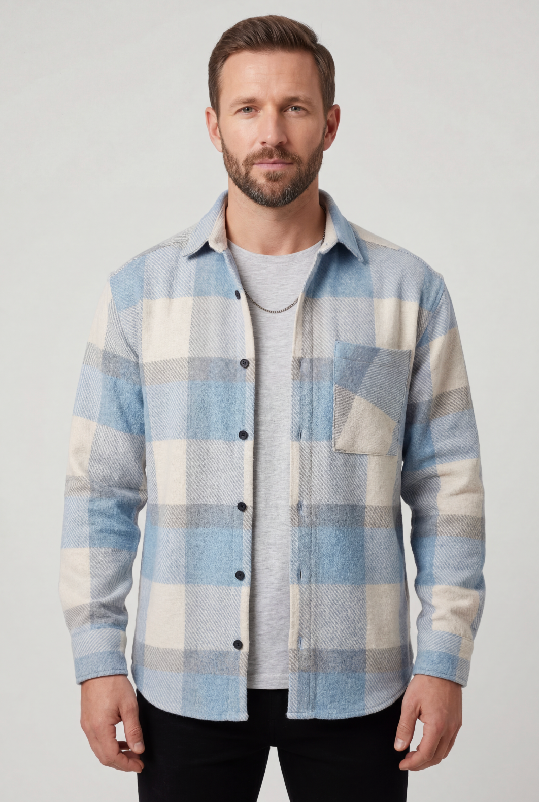 Men's Shirt | Buffalo Check with Chest Pocket - 1