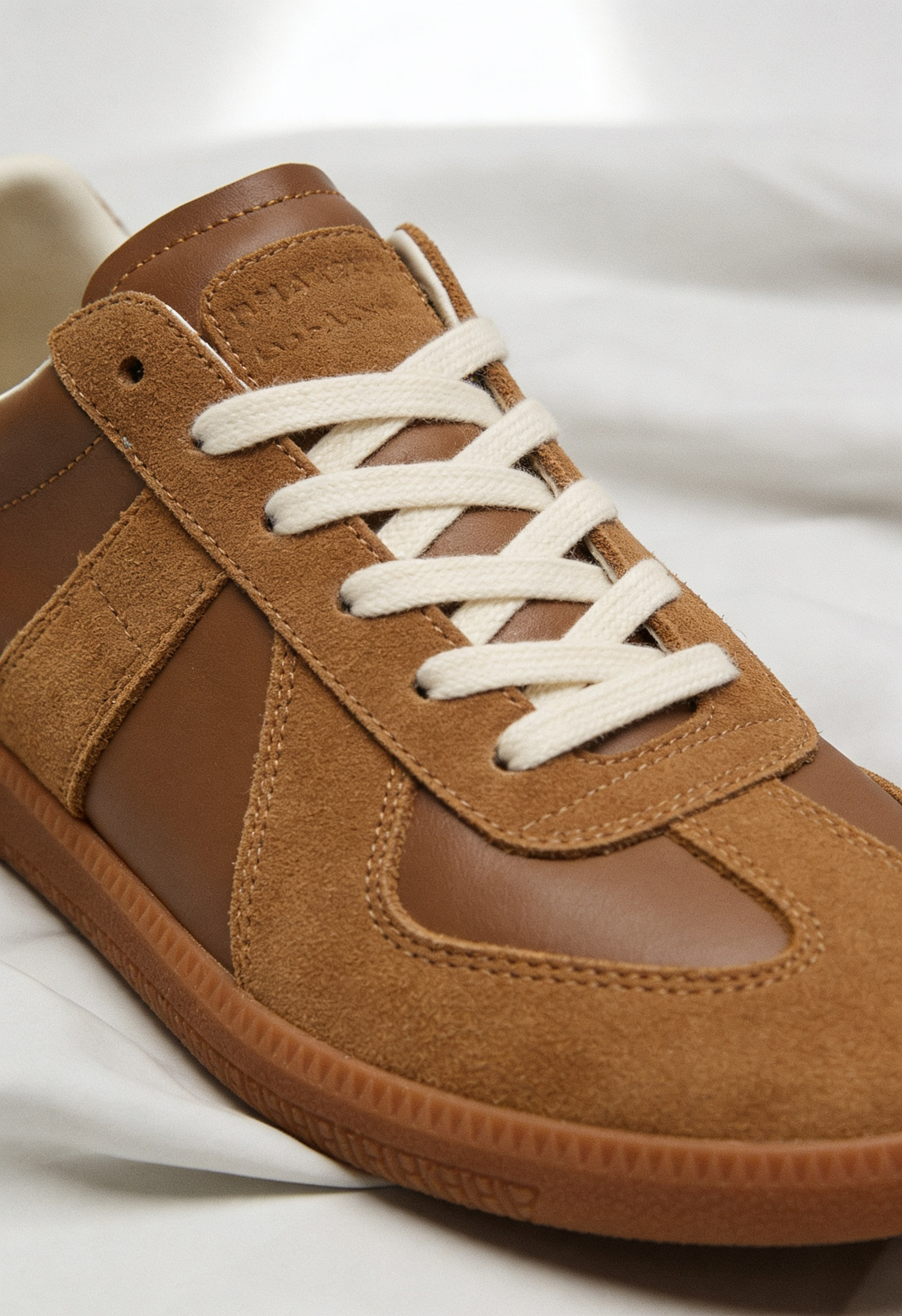 Men's Sneakers | Suede-Look Panels with Gum Outsole - 3