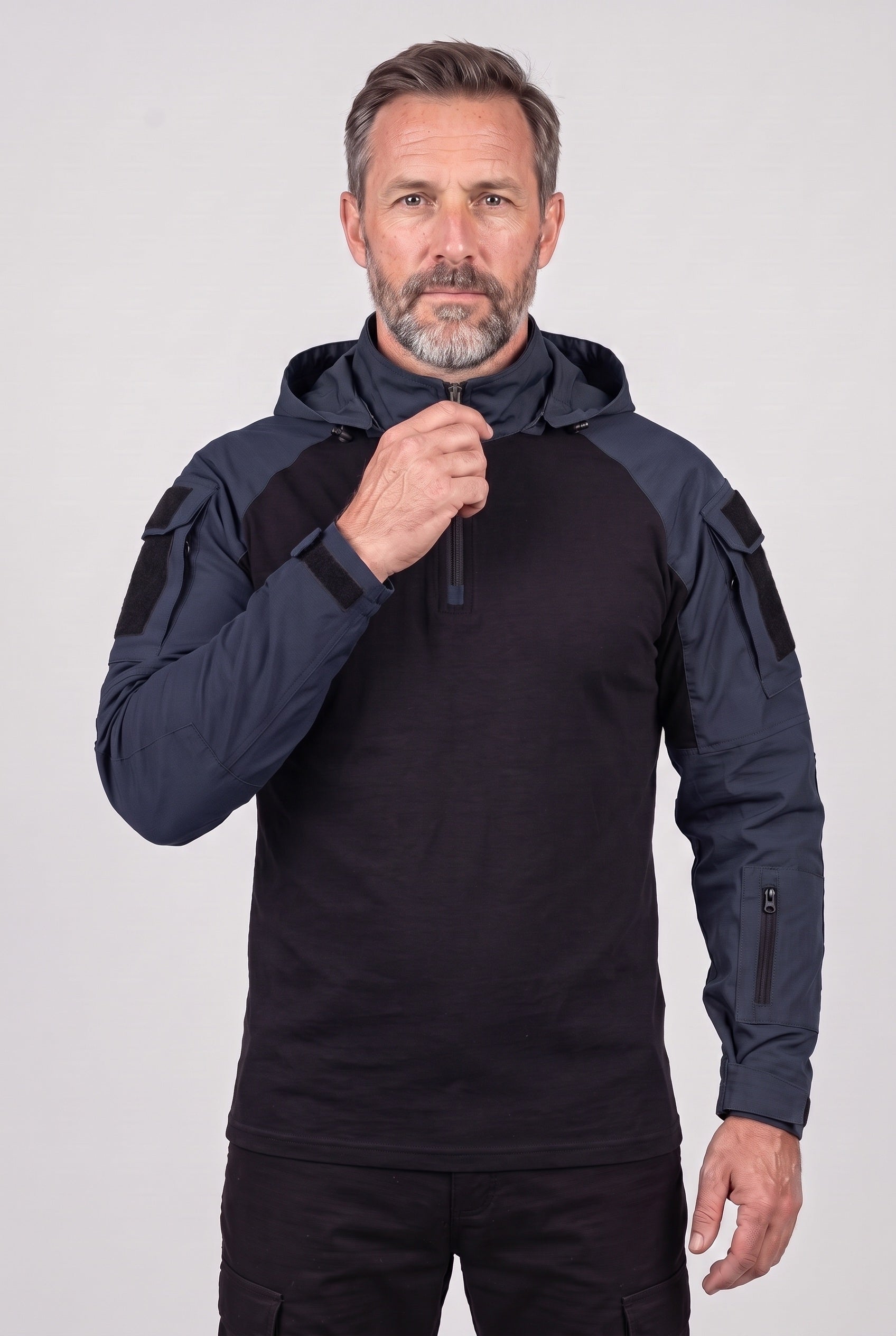 Men's Tactical Jacket | Hooded Quarter Zip - 7