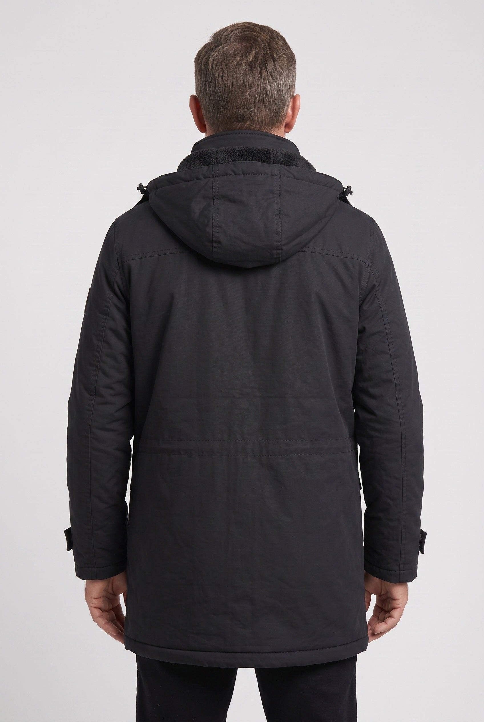 Men's Winter Jacket | Fleece-Lined Detachable Hood - 2