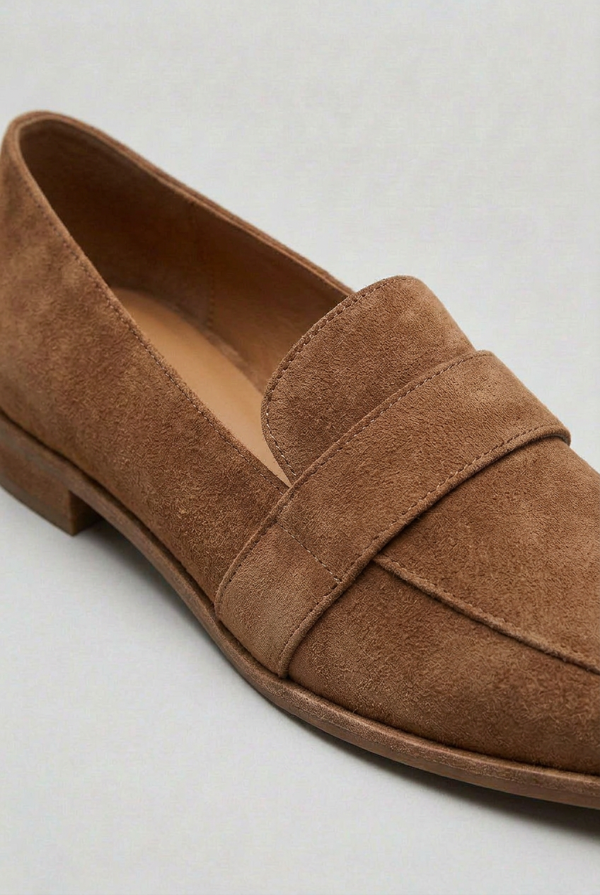 Women's Loafers | Pointed Toe with Low Stacked Heel - 3