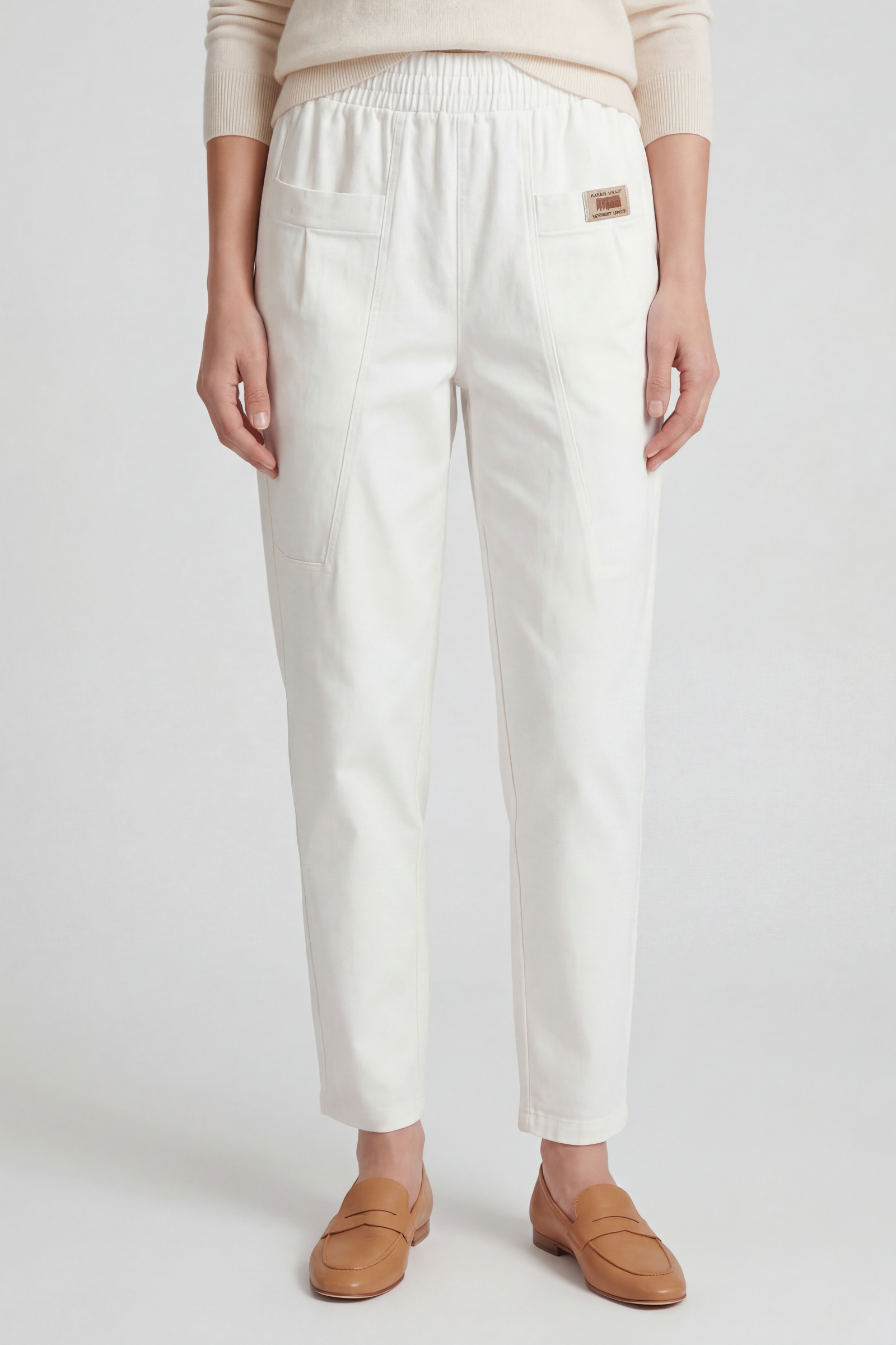 Women's Pants | Straight Leg Elastic Waist - 1