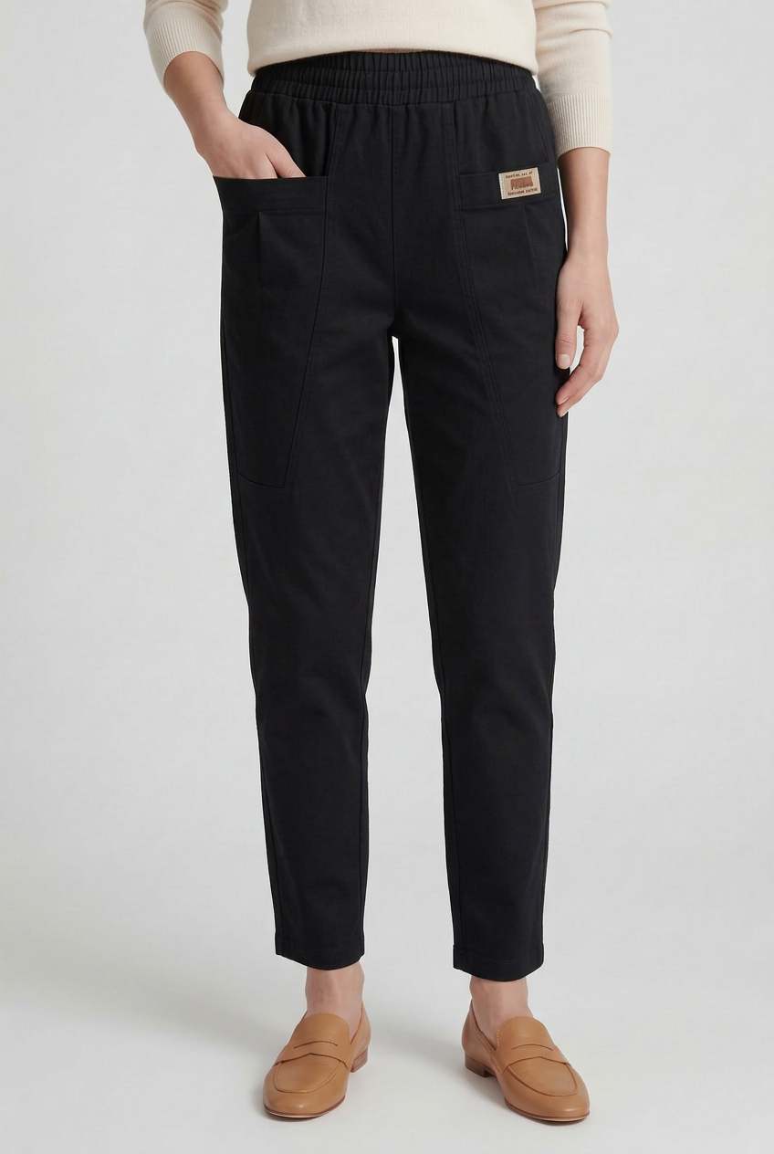 Women's Pants | Straight Leg Elastic Waist - 5