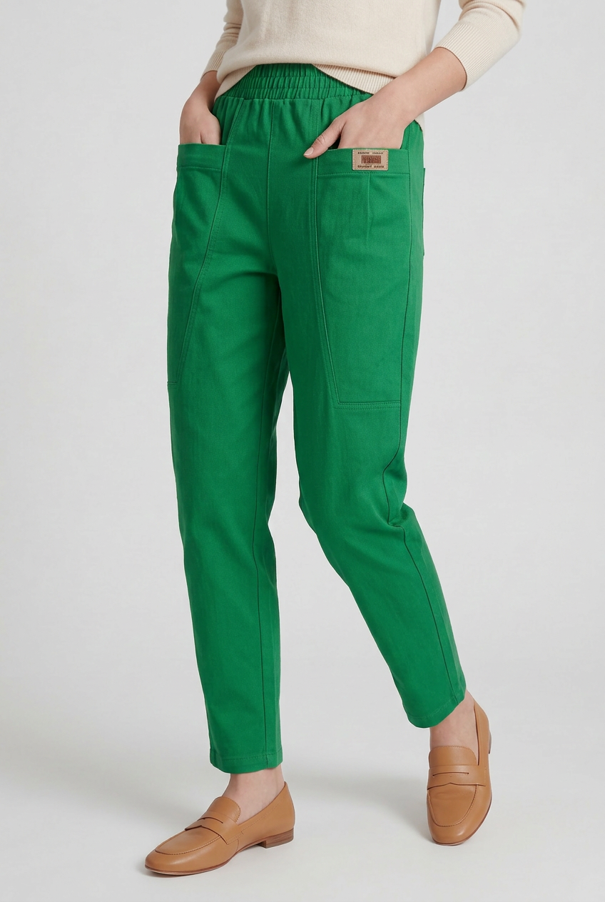 Women's Pants | Straight Leg Elastic Waist - 9