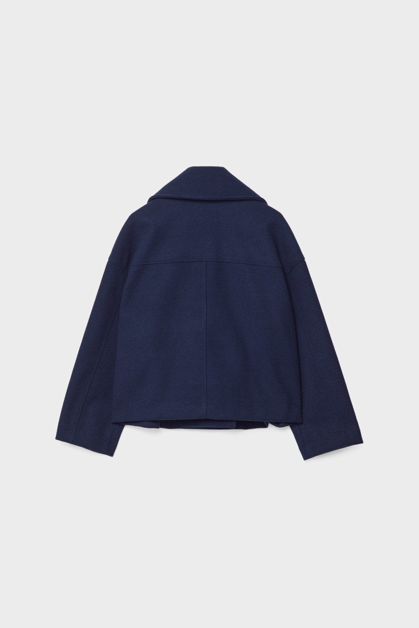 Women's Pea Coat | Cropped Double Breasted - 11