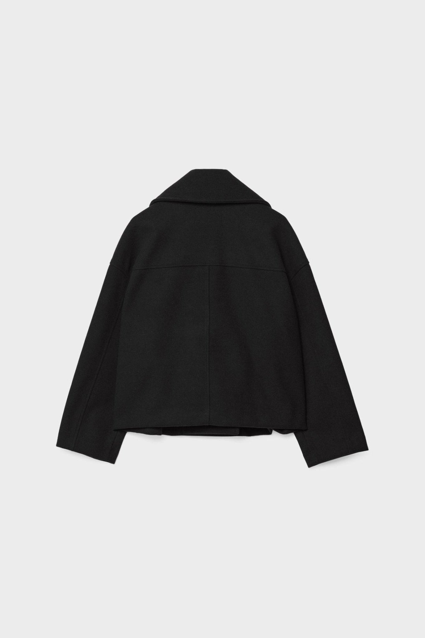 Women's Pea Coat | Cropped Double Breasted - 5