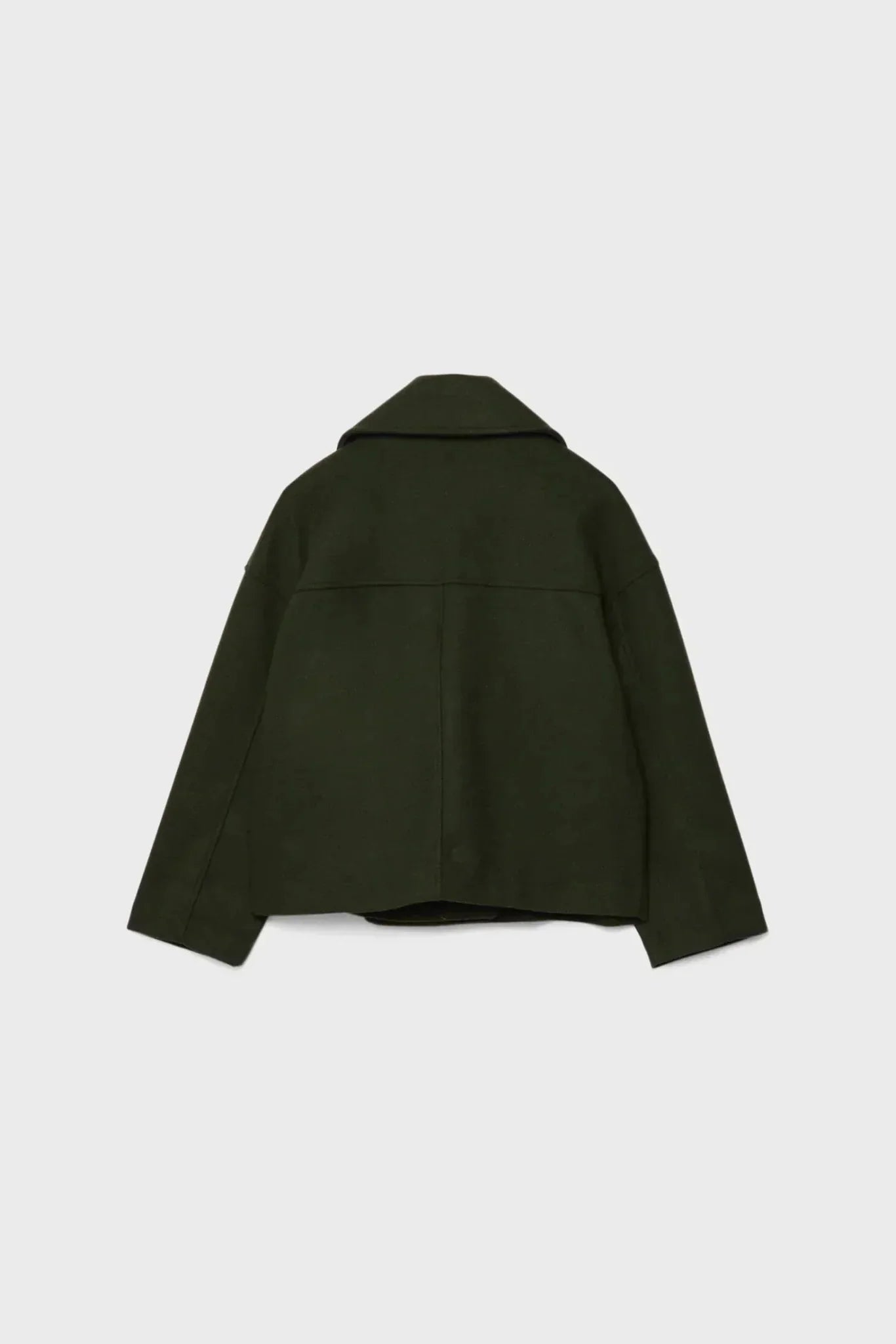 Women's Pea Coat | Cropped Double Breasted - 8