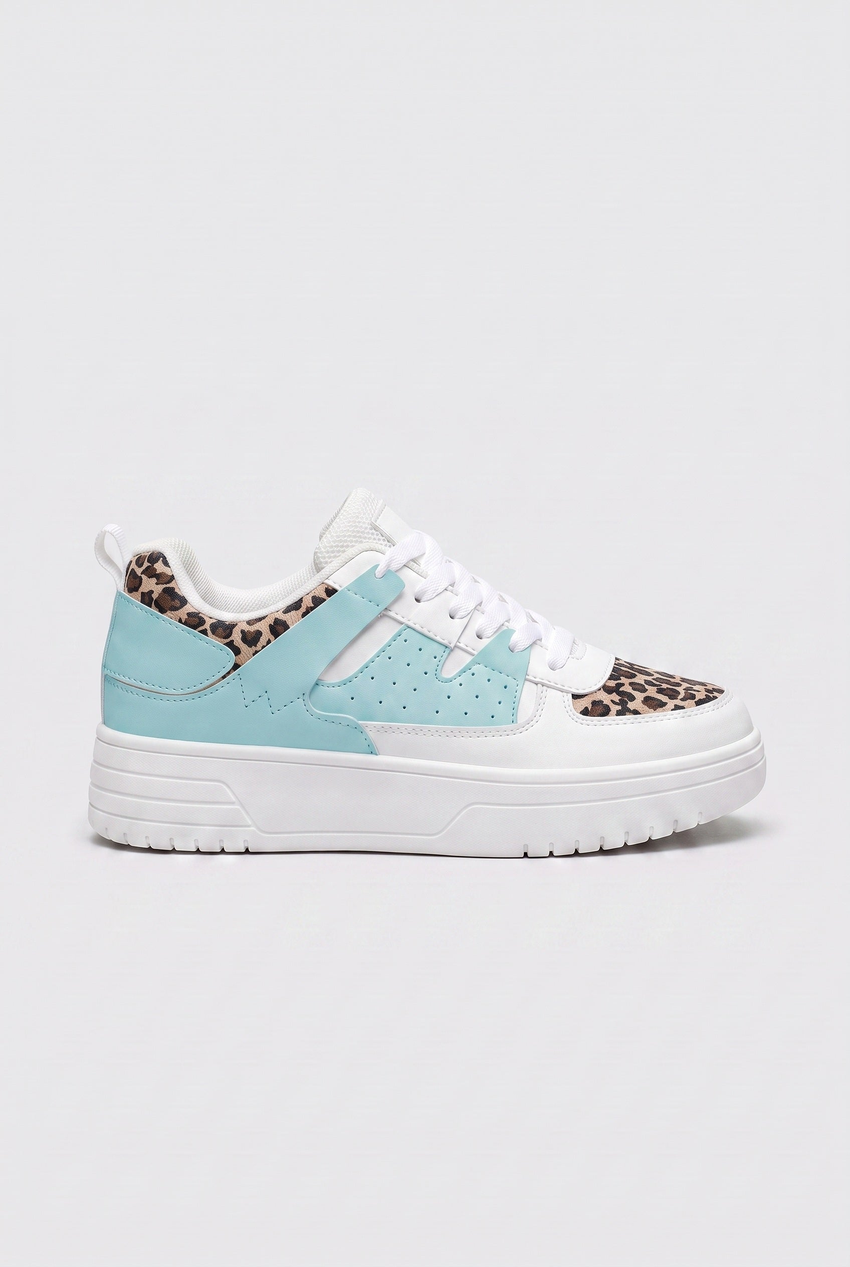 Women's Sneakers | Chunky Sole with Color Block Panels - 5