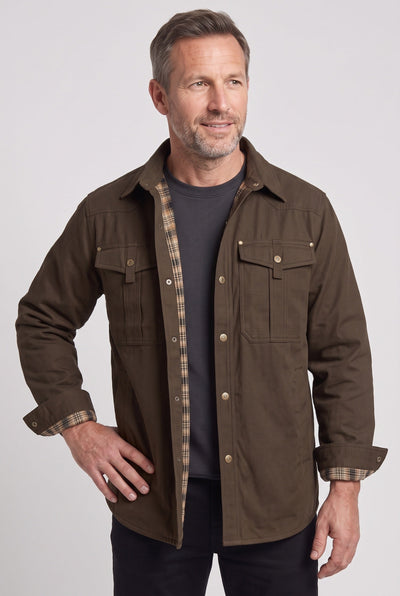 Men's Barn Jacket | Snap Front Flannel Lining - 10