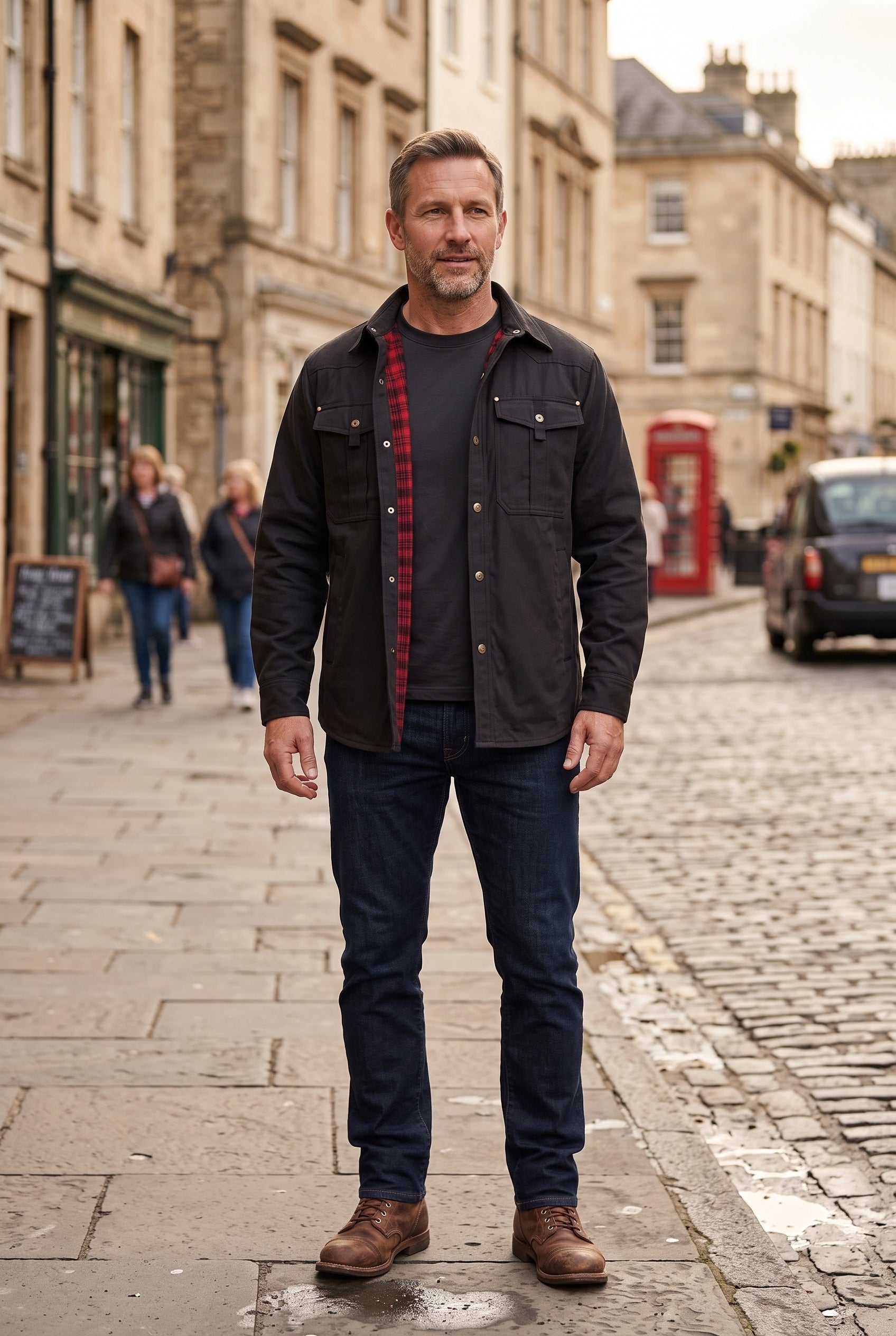 Men's Barn Jacket | Snap Front Flannel Lining - 6