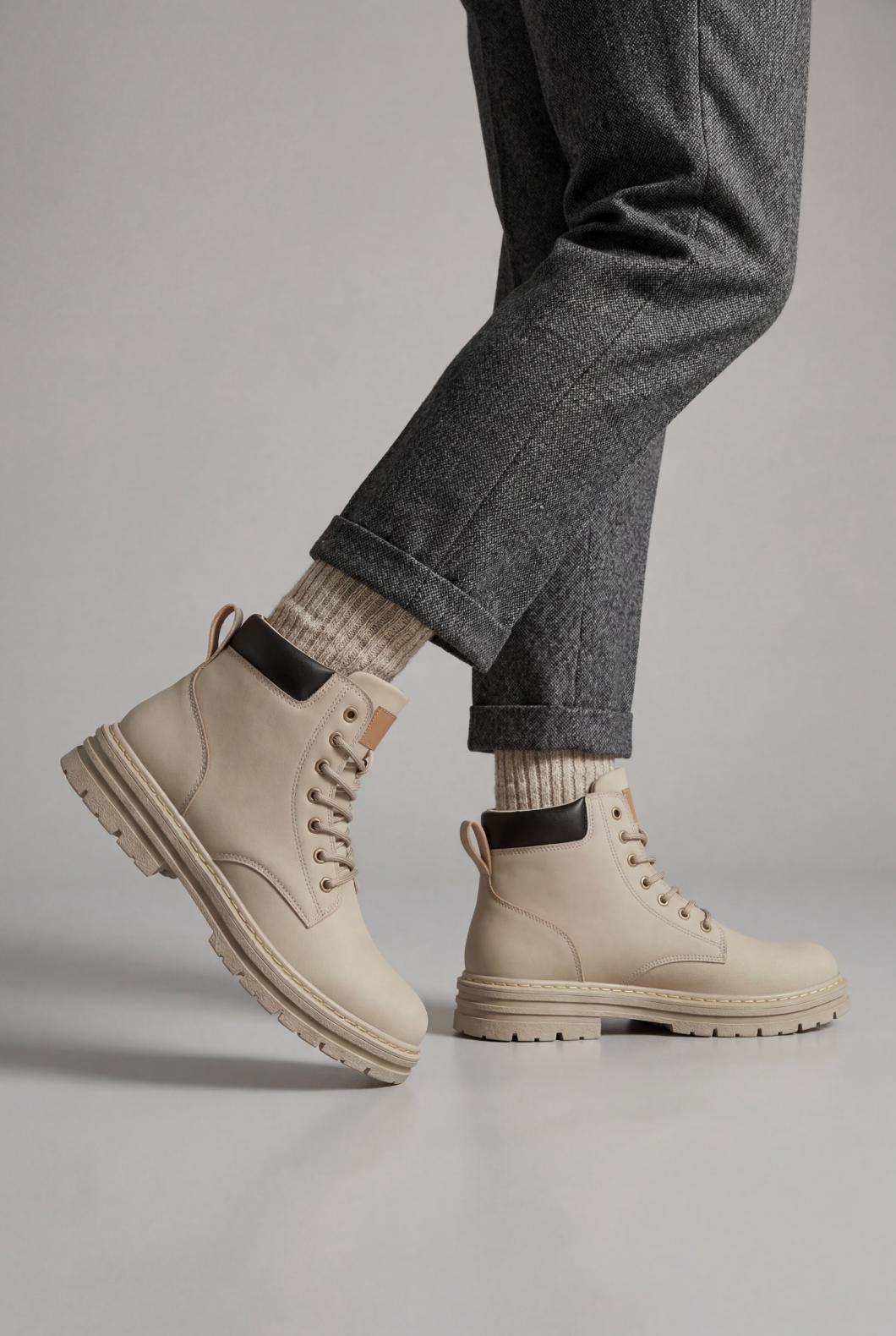 Men's Boots | Lace-Up with Chunky Lug Sole - 2
