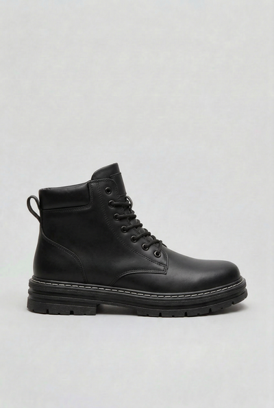 Men's Boots | Lace-Up with Chunky Lug Sole - 5