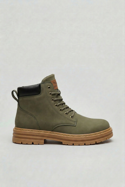 Men's Boots | Lace-Up with Chunky Lug Sole - 6
