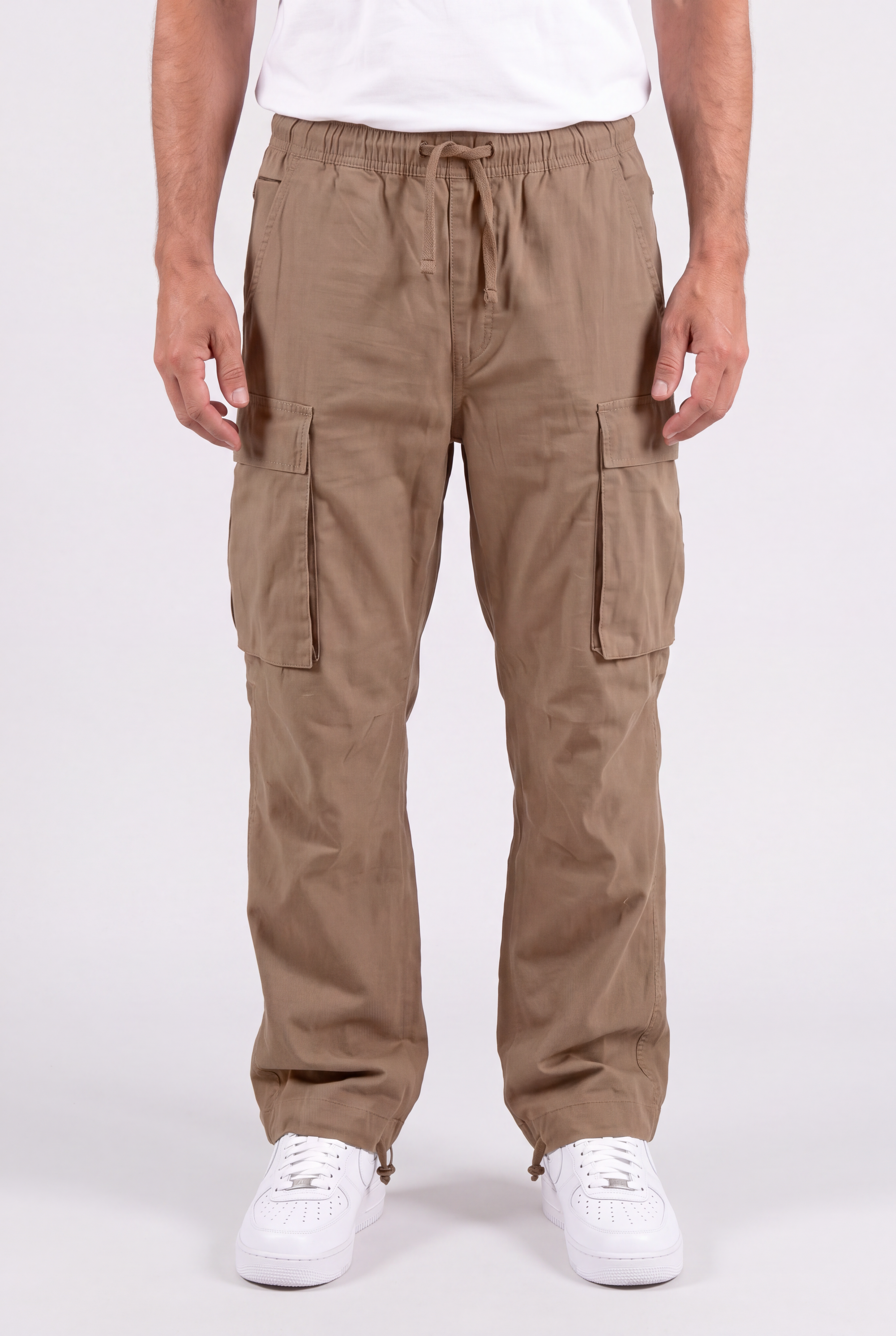 Men's Cargo Pants | Drawstring Waist Relaxed Fit - 1