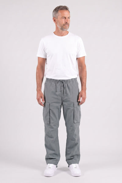 Men's Cargo Pants | Drawstring Waist Relaxed Fit - 6