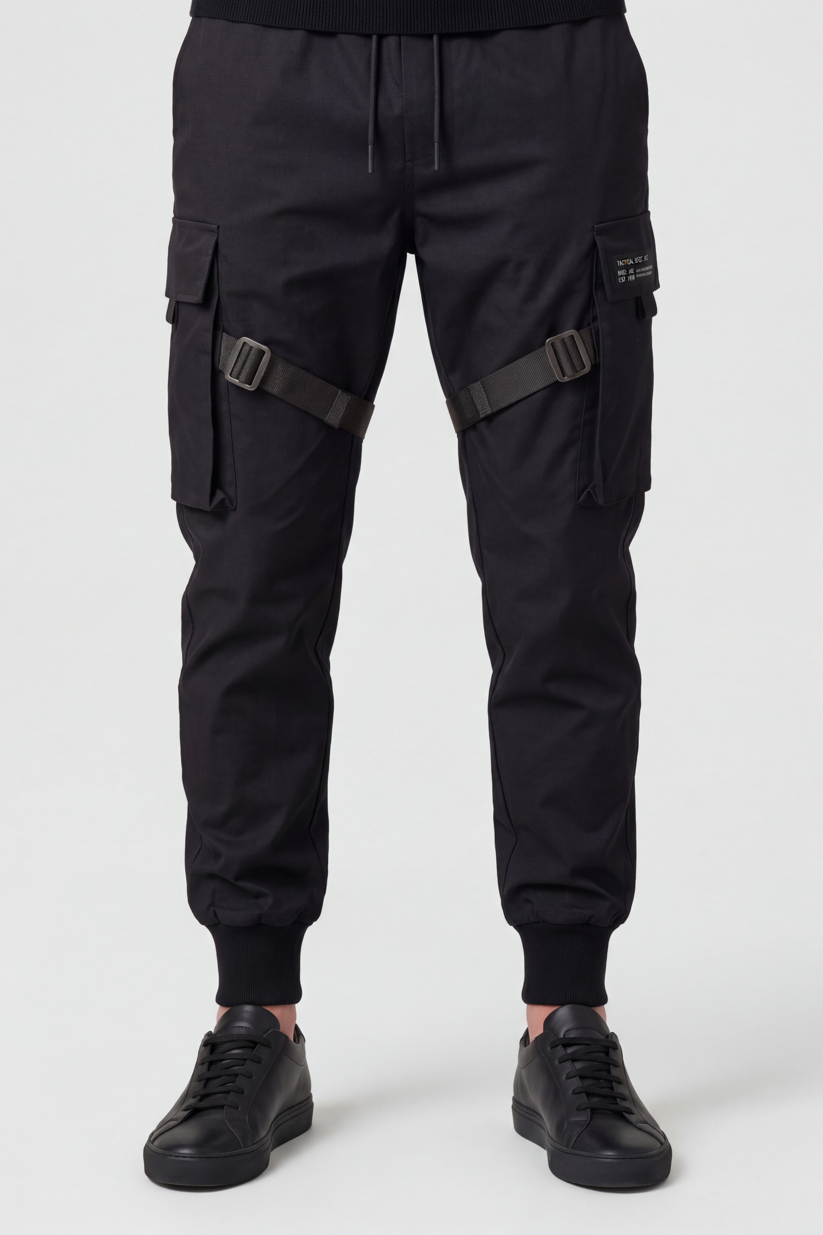 Men's Cargo Pants | Strap Buckle Elastic Cuffs - 1