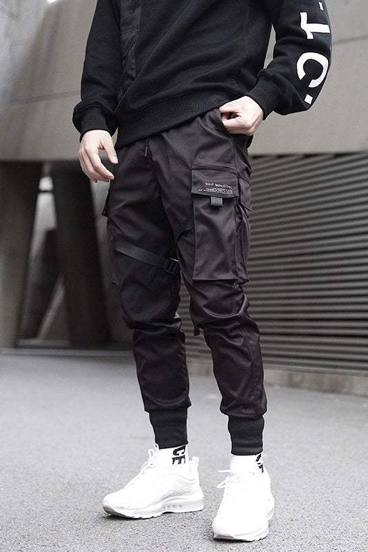 Men's Cargo Pants | Strap Buckle Elastic Cuffs - 5