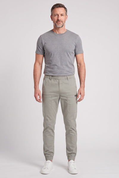 Men's Cargo Pants | Tapered Leg Elastic Waistband - 7