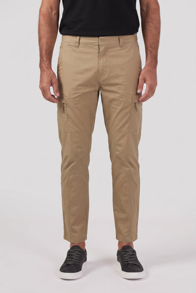 Men's Cargo Pants | Zip Thigh Pocket Slim Tapered - 1