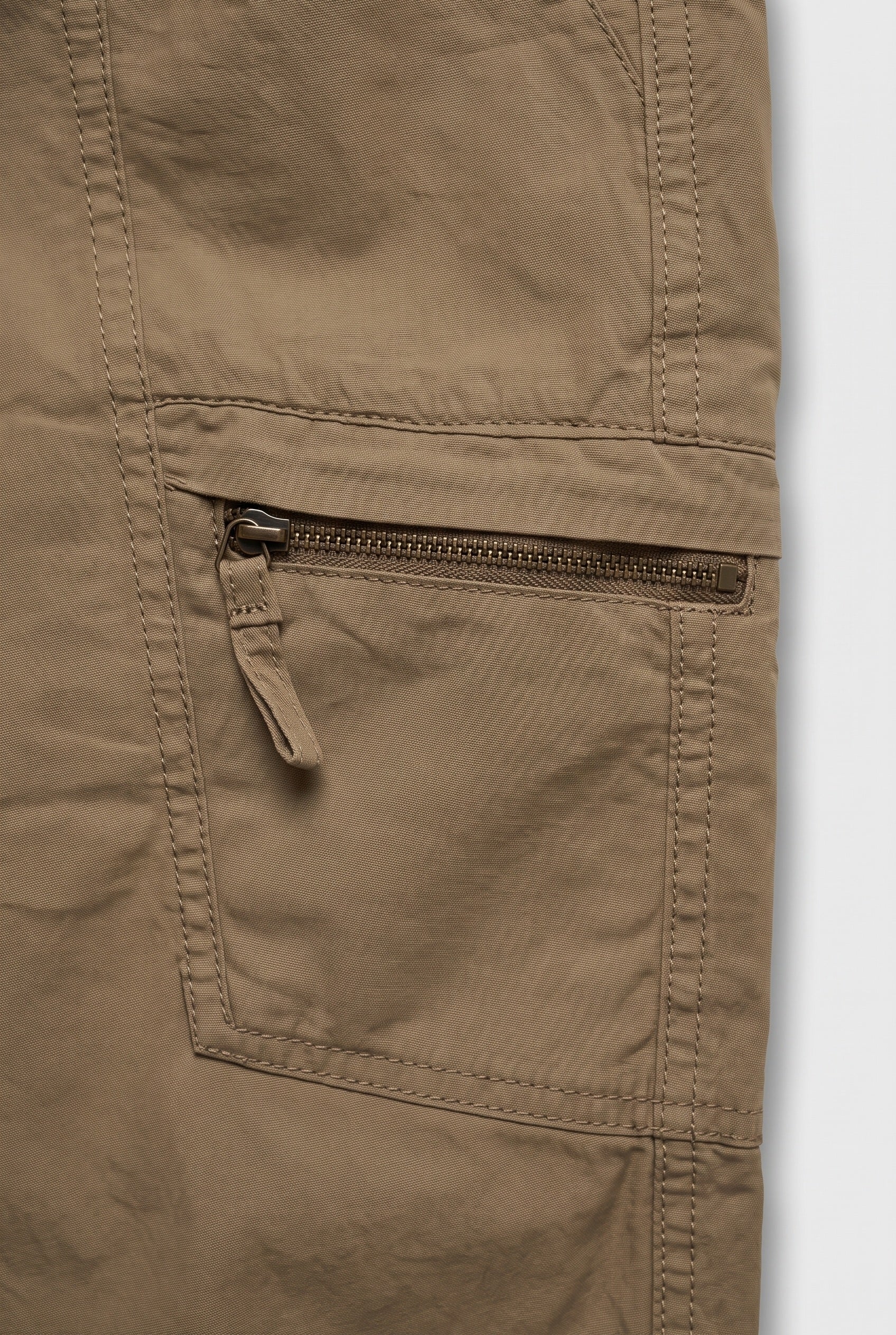 Men's Cargo Pants | Zip Thigh Pocket Slim Tapered - 2