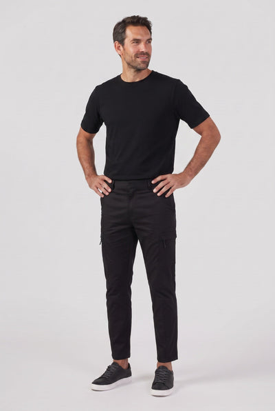 Men's Cargo Pants | Zip Thigh Pocket Slim Tapered - 4