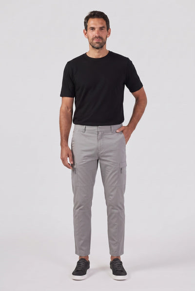 Men's Cargo Pants | Zip Thigh Pocket Slim Tapered - 6