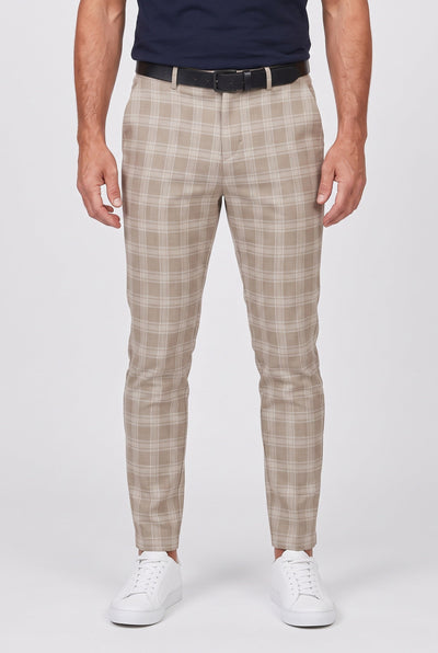 Men's Chino Pants | Slim Fit Check Pattern - 1