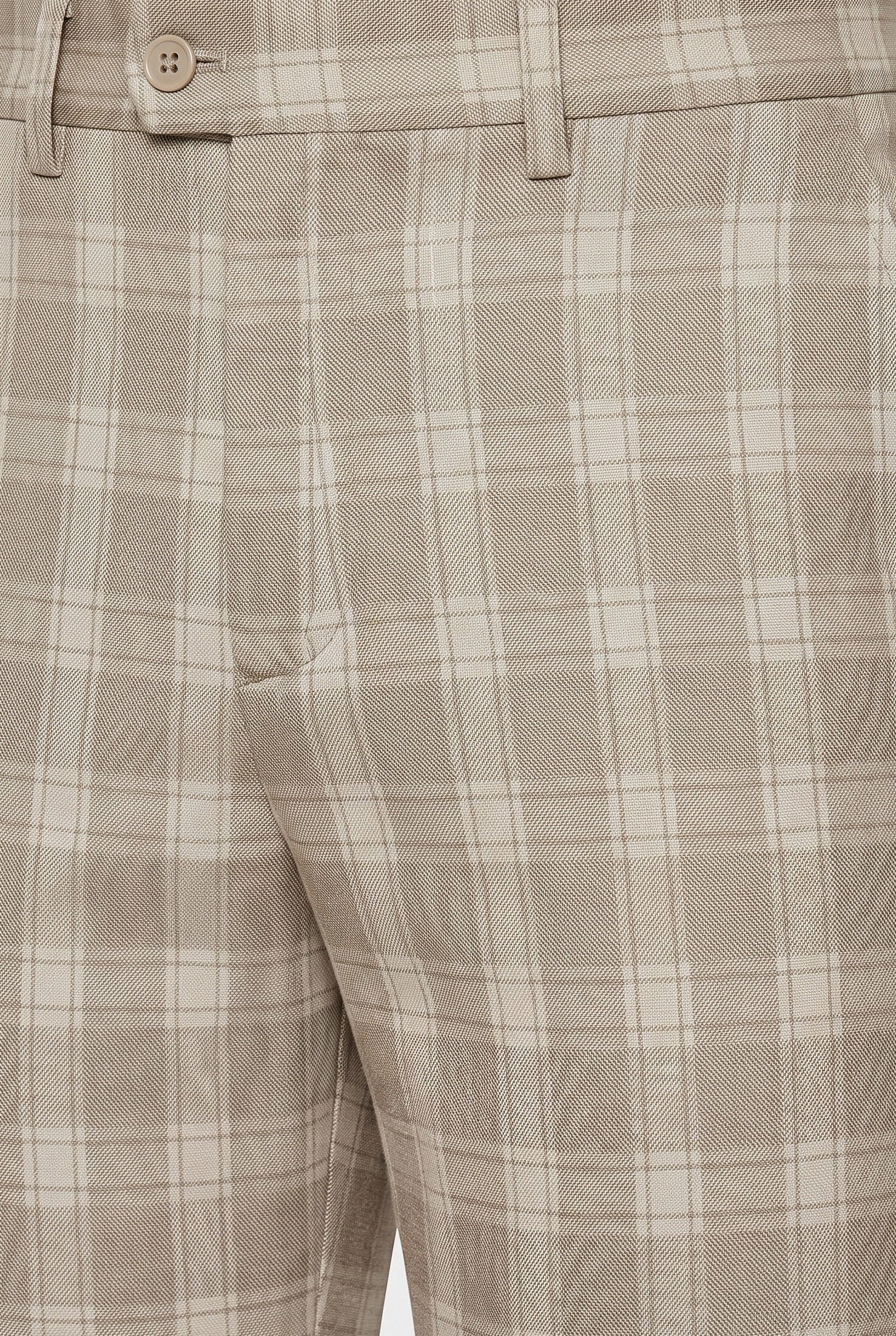 Men's Chino Pants | Slim Fit Check Pattern - 4