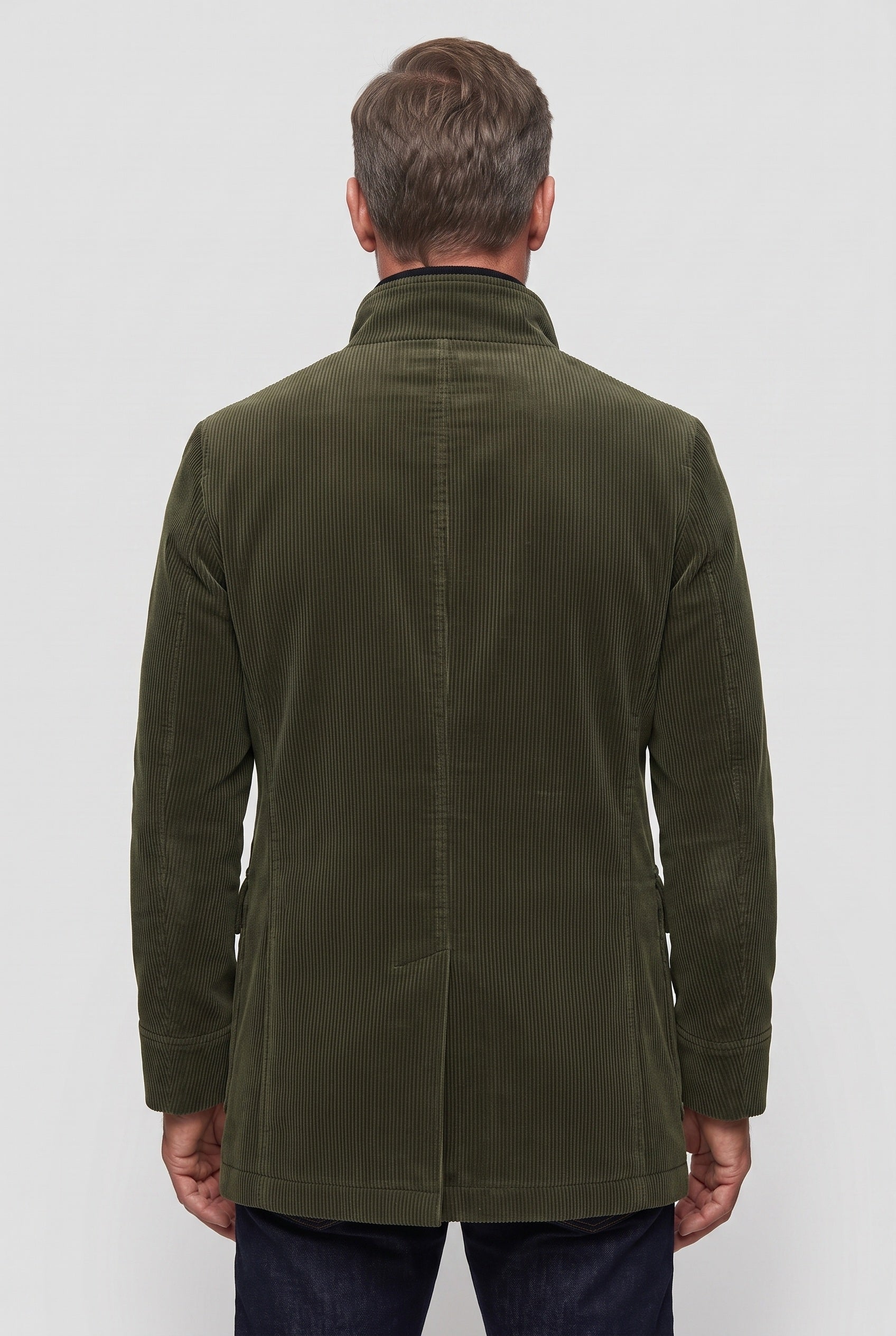 Men's Coat | Corduroy with Stand Collar - 2