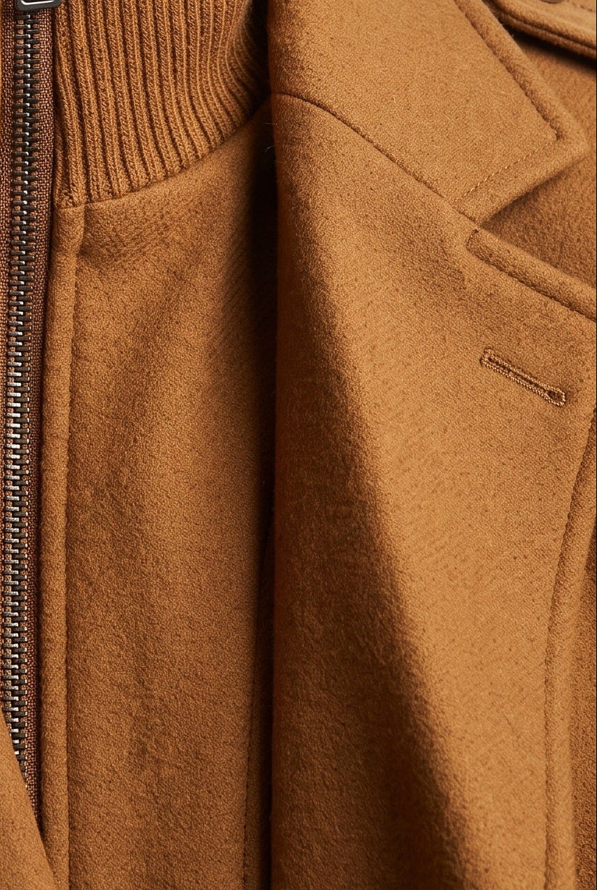 Men's Coat | Funnel Neck with Zip Front - 3