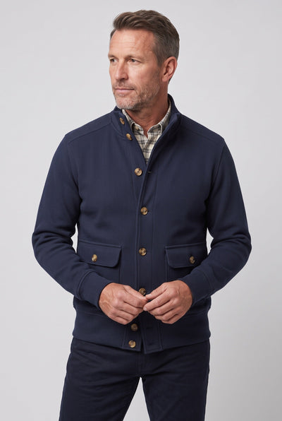 Men's Jacket | Button Front Stand Collar - 5
