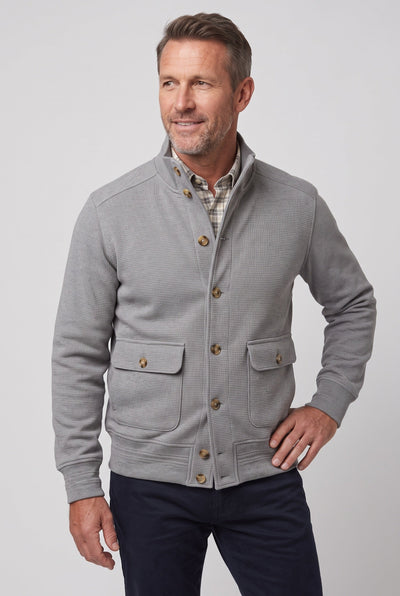 Men's Jacket | Button Front Stand Collar - 7