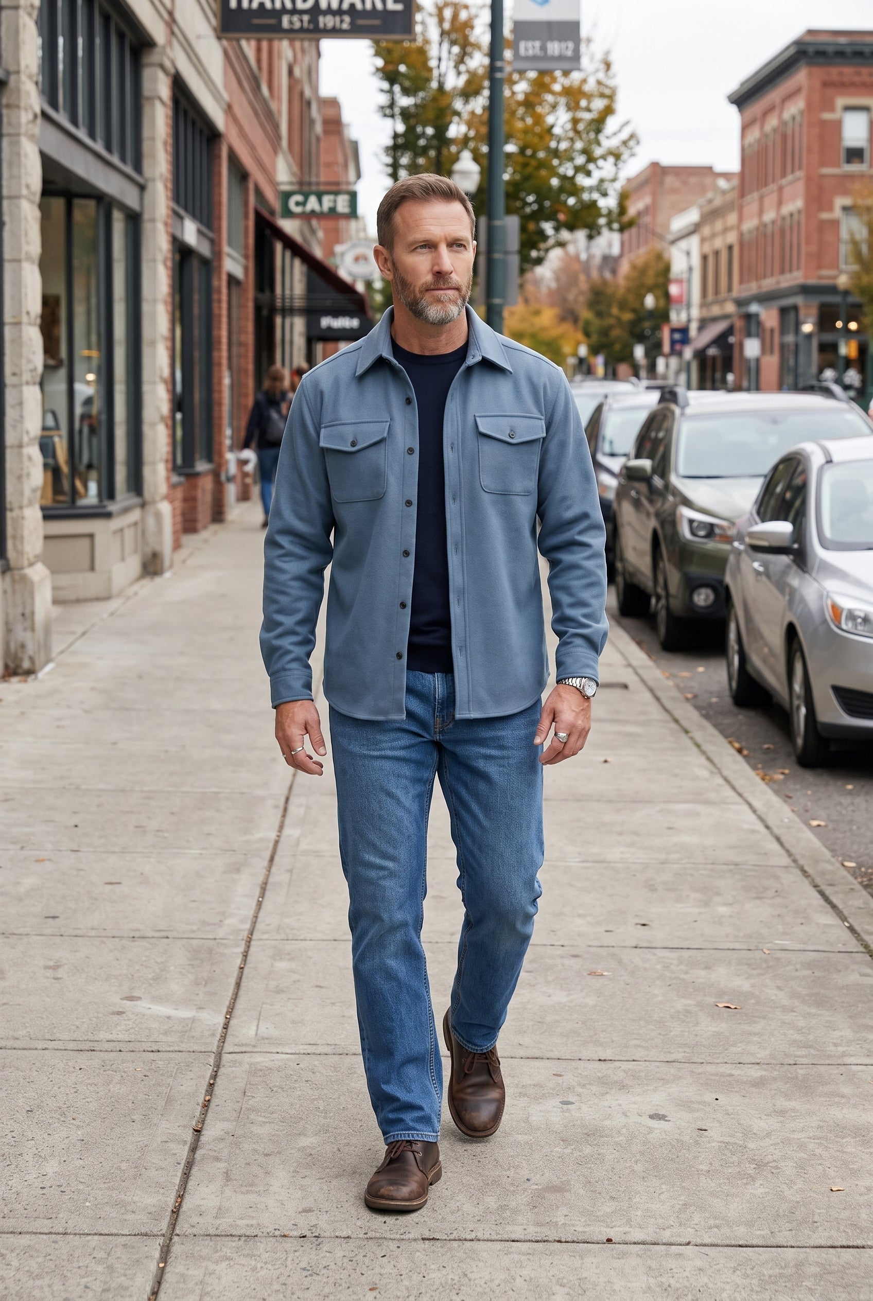 Men's Jacket | Flap Chest Pockets Buttoned Cuffs - 10