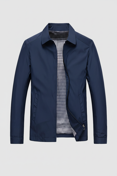 Men's Jacket | Harrington Zip Front Check Lining - 3