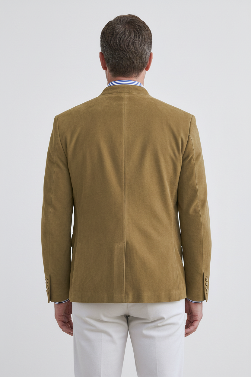 Men's Jacket | Suede-Look Stand Collar - 2