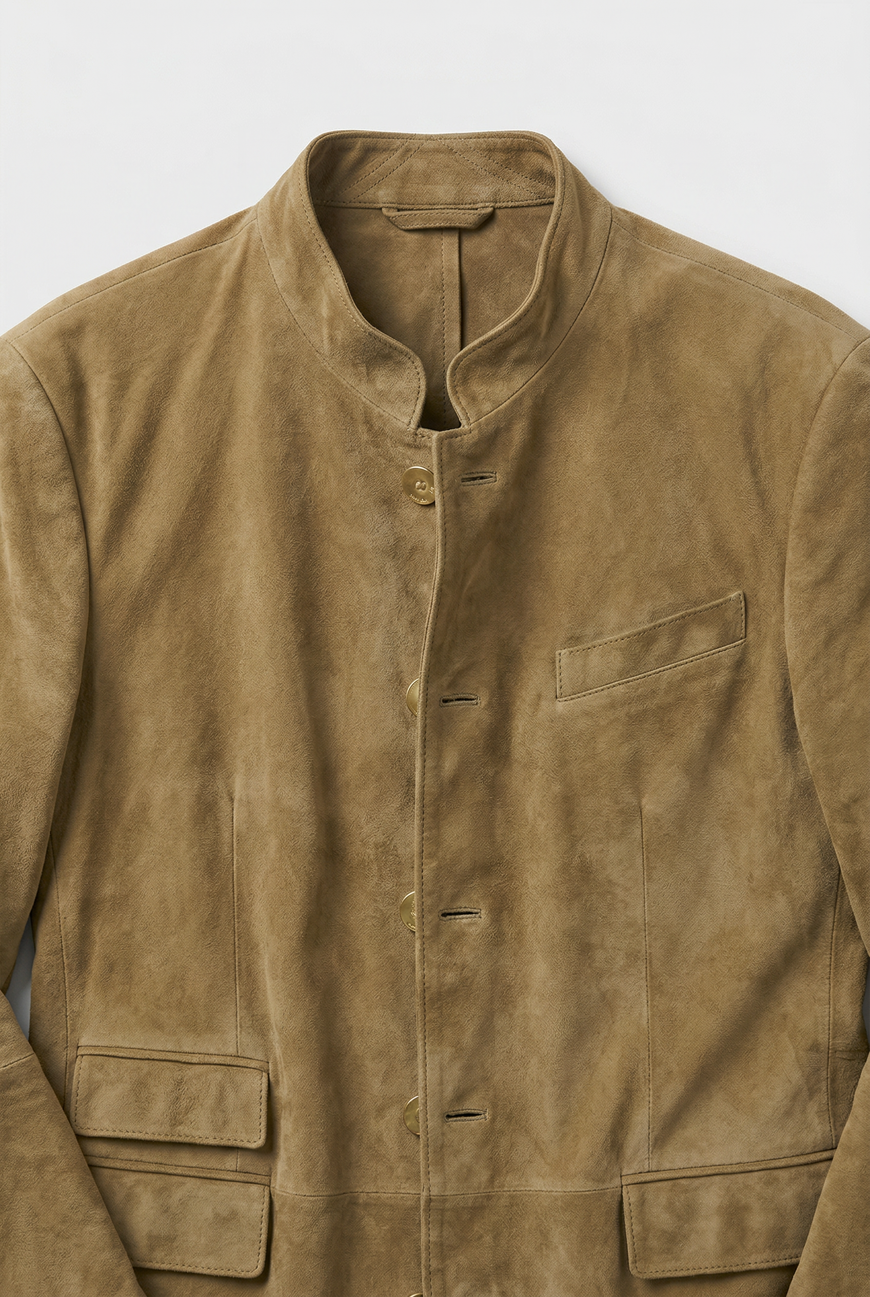 Men's Jacket | Suede-Look Stand Collar - 3