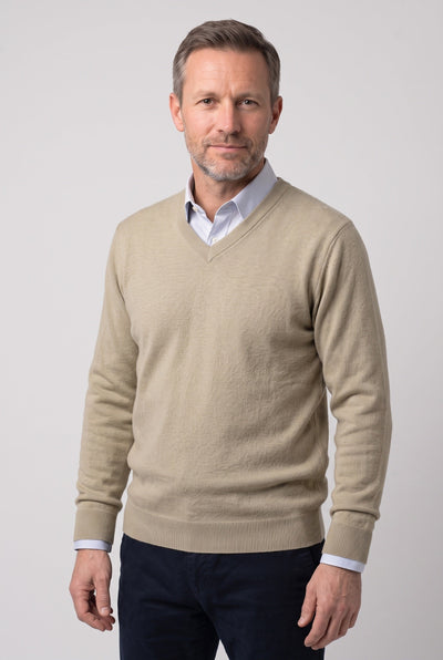Men's Knit Sweater | Fine Gauge Crew or V Neck - 11