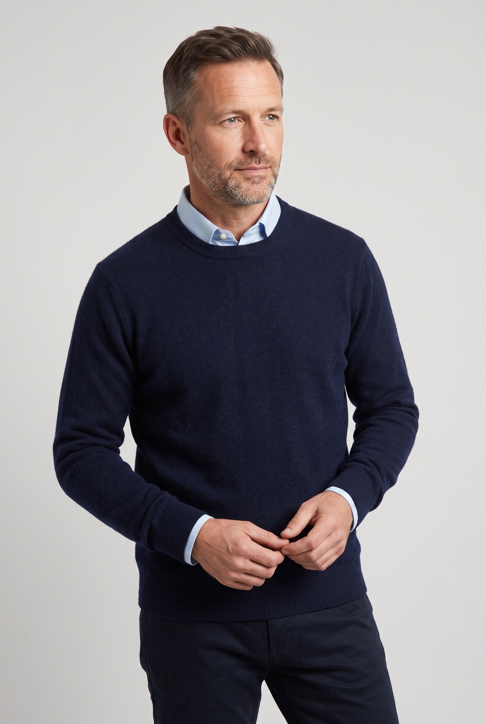 Men's Knit Sweater | Fine Gauge Crew or V Neck - 6