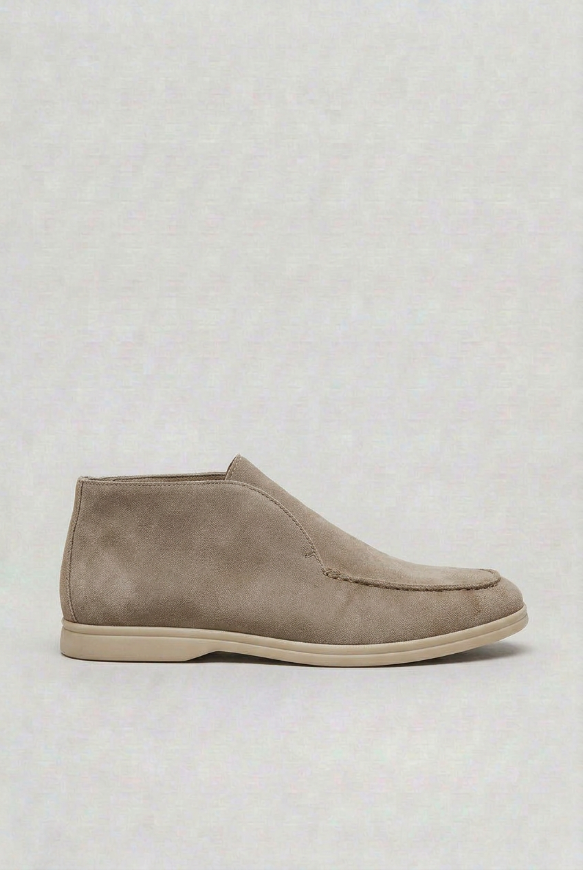 Men's Loafers | High Top Suede-Look Pull-On - 5