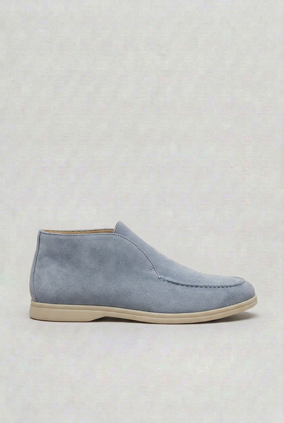 Men's Loafers | High Top Suede-Look Pull-On - 7