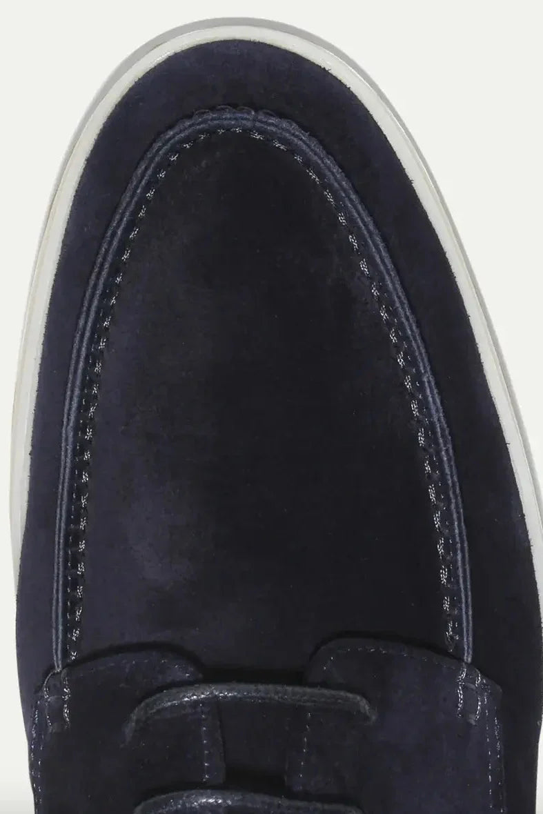 Men's Loafers | Lace-Up Suede-Look with Cup Sole - 4