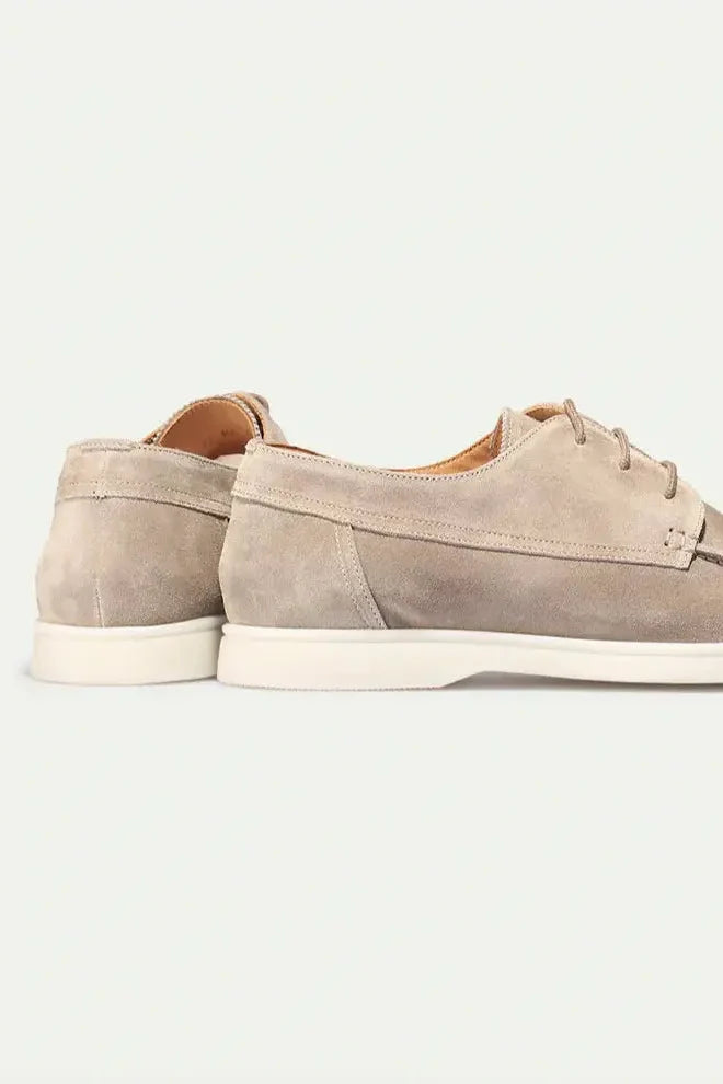 Men's Loafers | Lace-Up Suede-Look with Cup Sole - 7