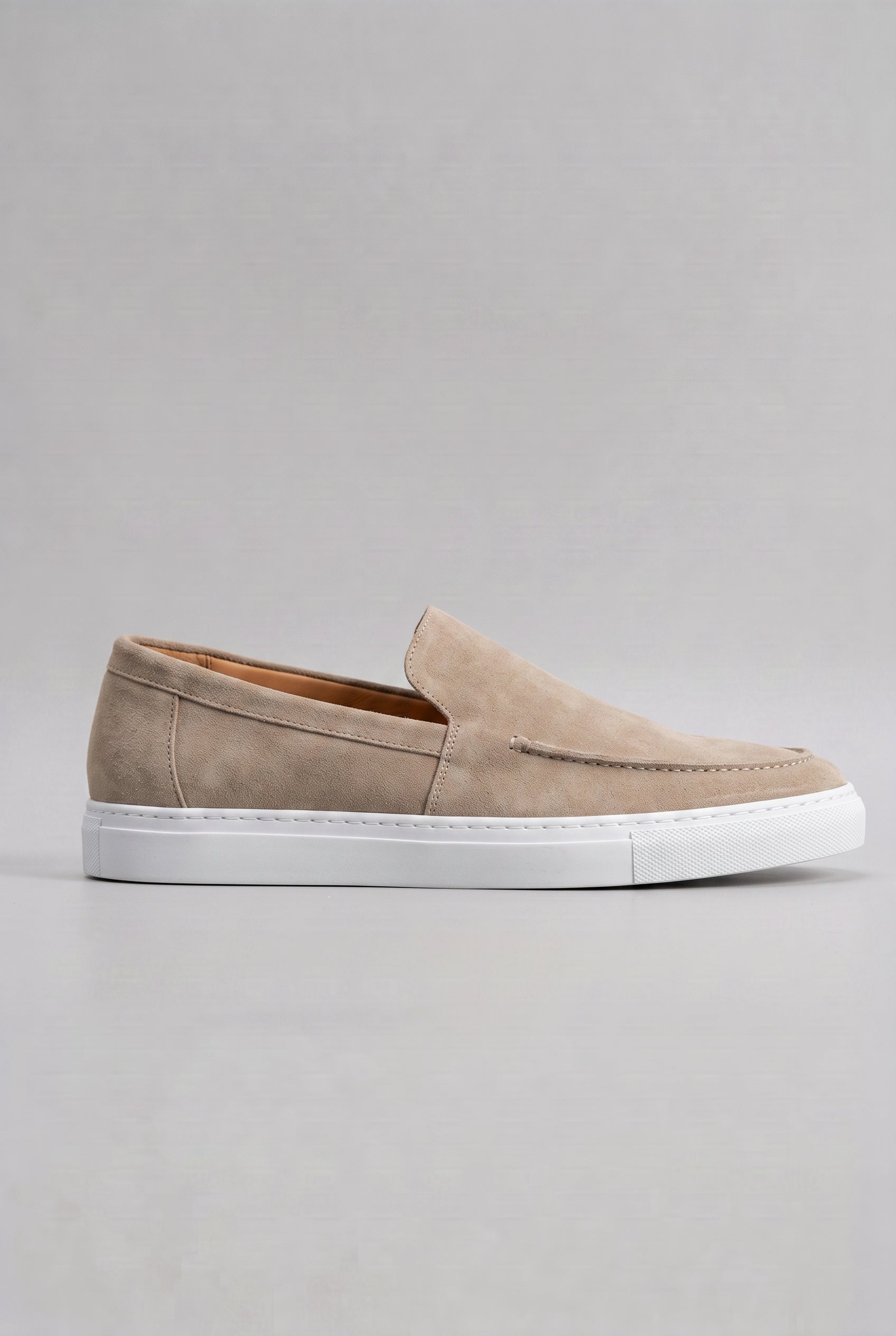 Men's Loafers | Slip-On with Chunky Platform Sole - Beige