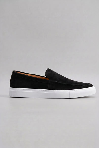 Men's Loafers | Slip-On with Chunky Platform Sole - Black